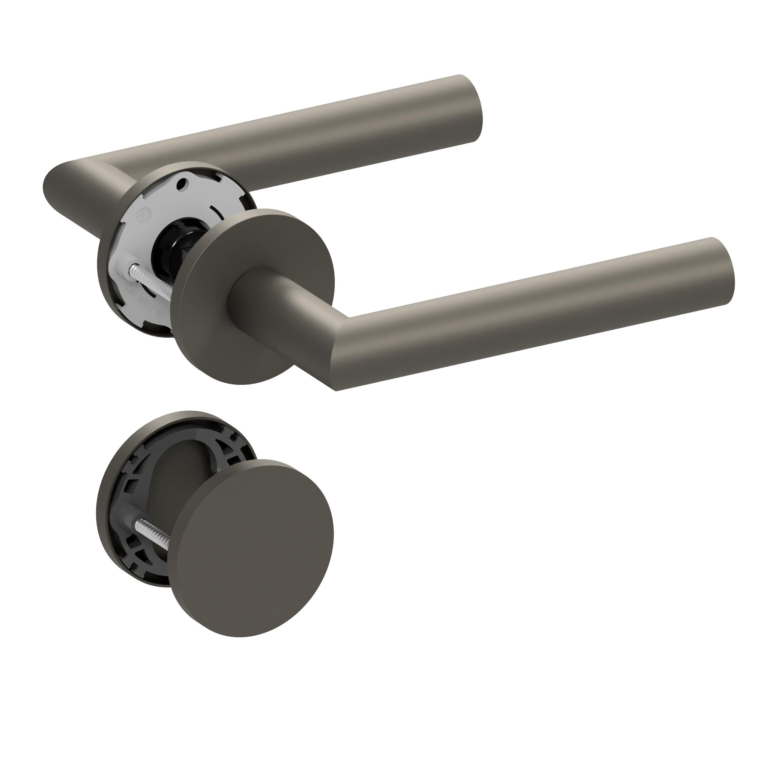 Model 1106 - klamka z szyldem na klucz, Technika łożysk ślizgowych