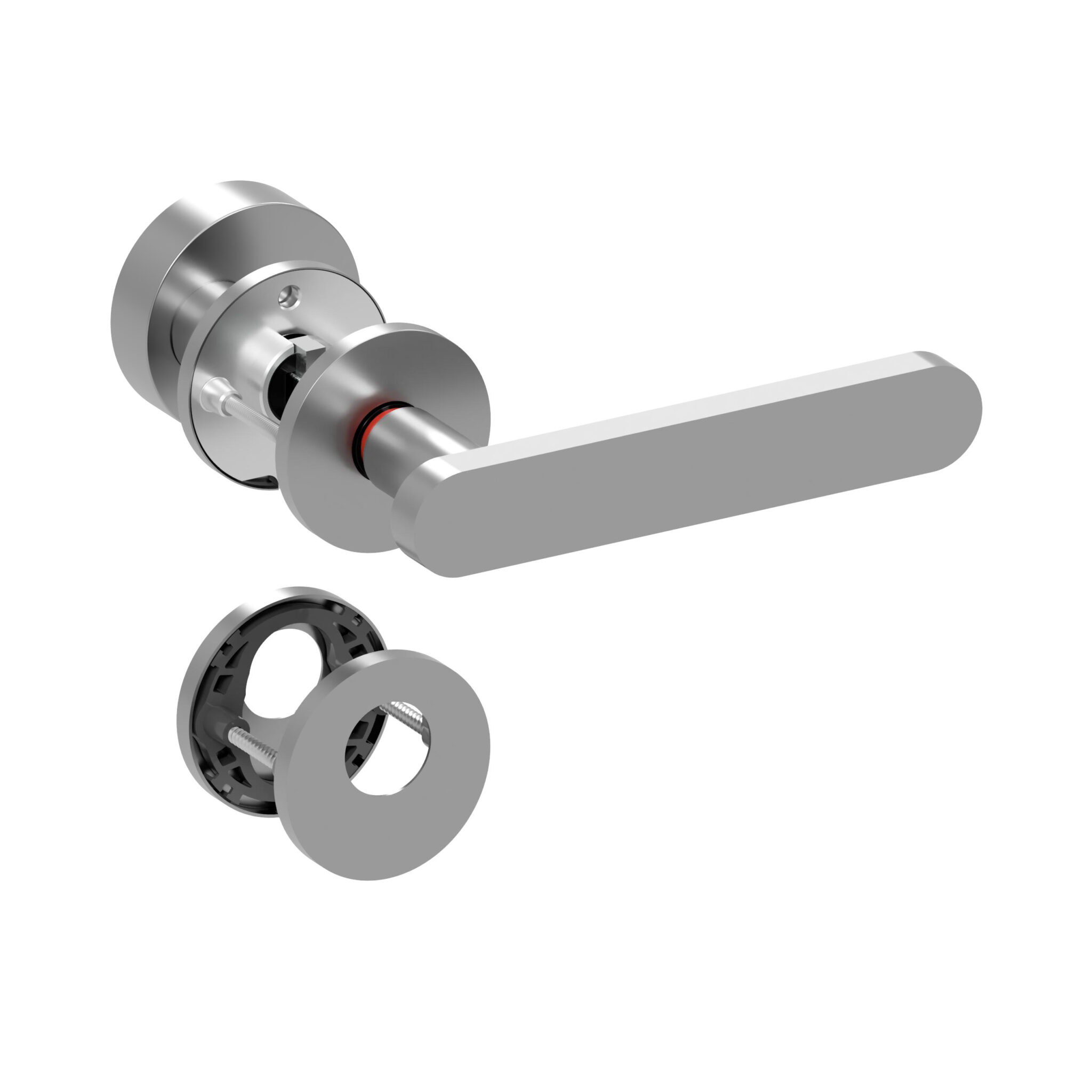 Model 1146 - Drzwi wejściowe, cylinder okrągły po lewej stronie, Hidden hero