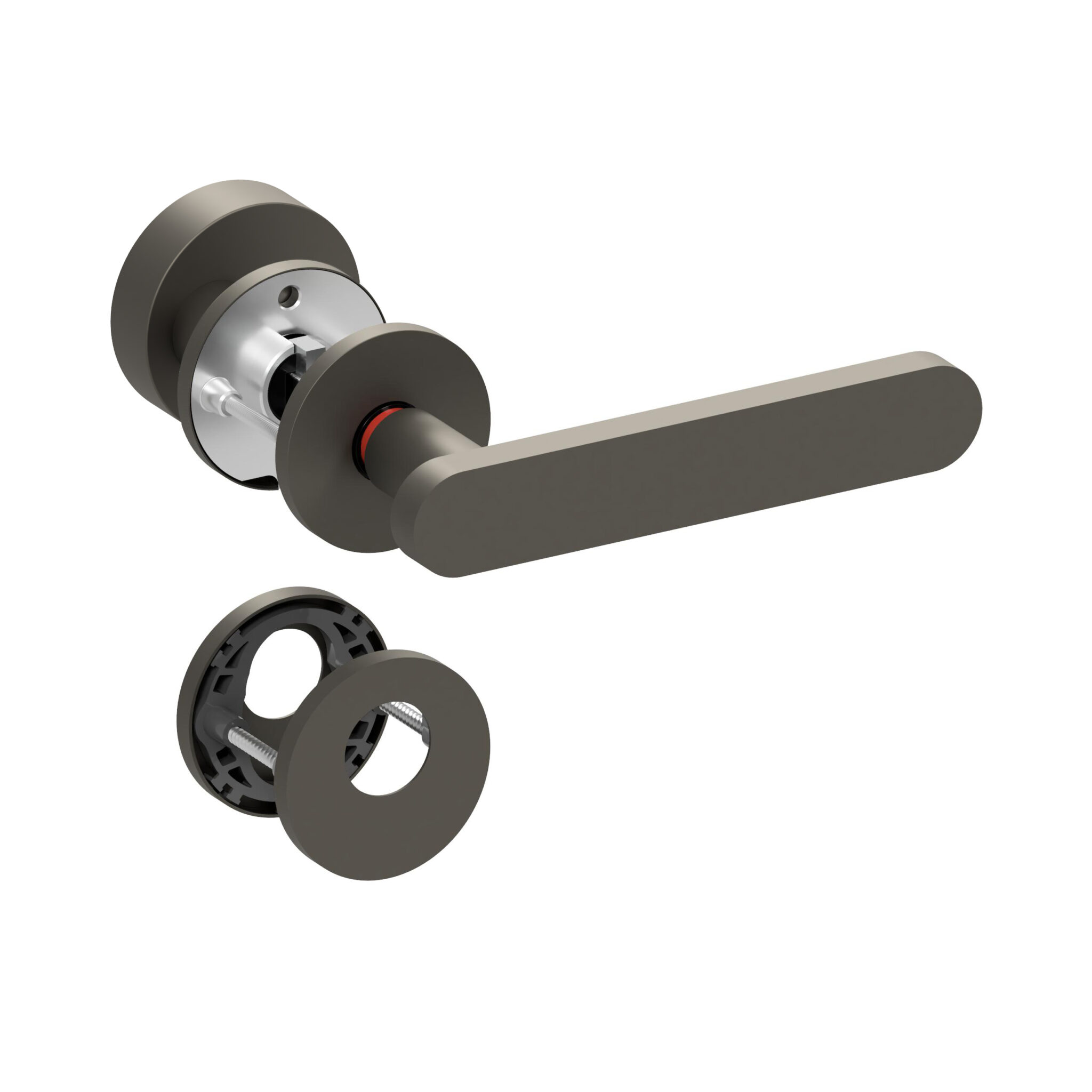 Model 1146 - Drzwi wejściowe, cylinder okrągły po lewej stronie, Hidden hero