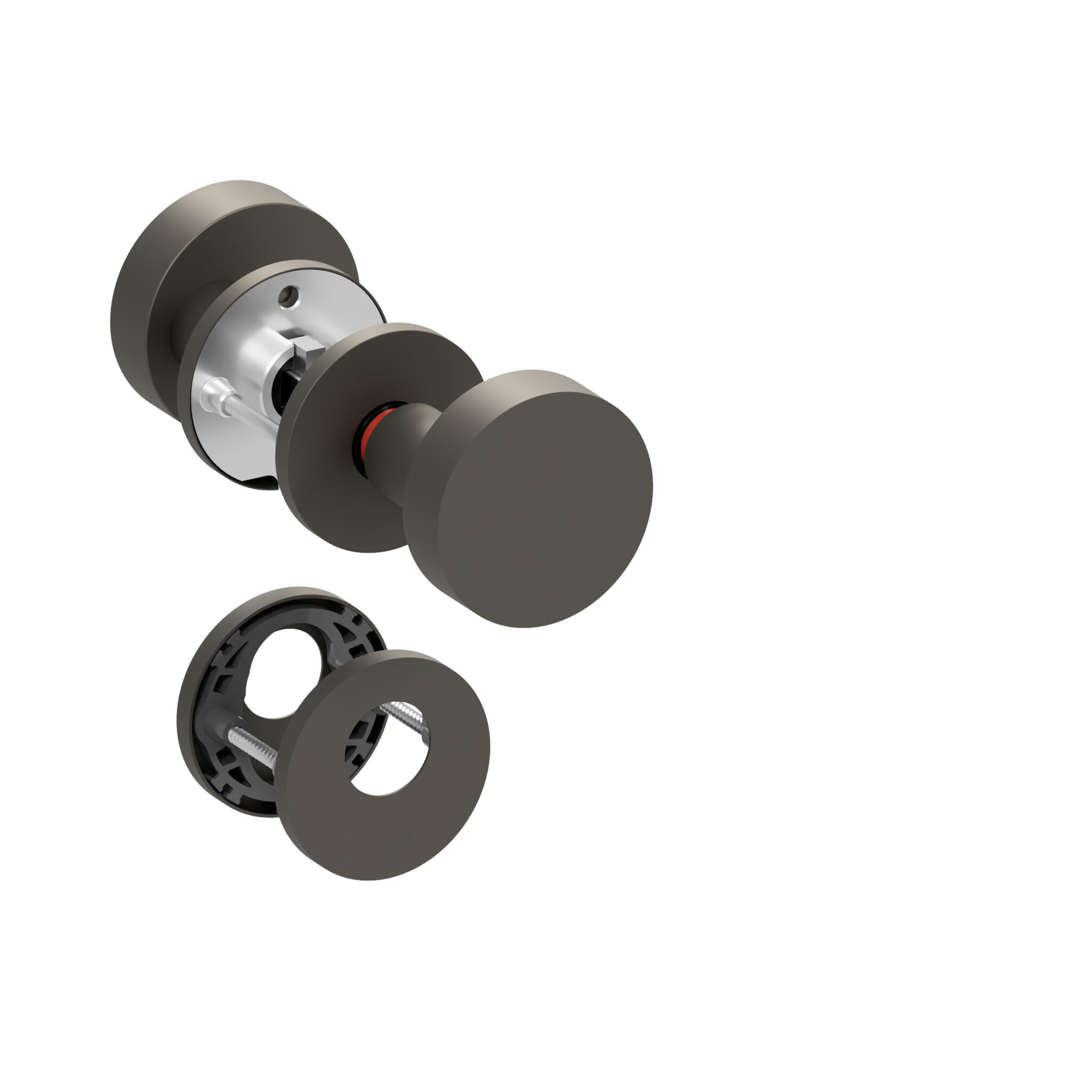 Model 1654 - Drzwi wejściowe, cylinder okrągły po lewej stronie, Hidden hero